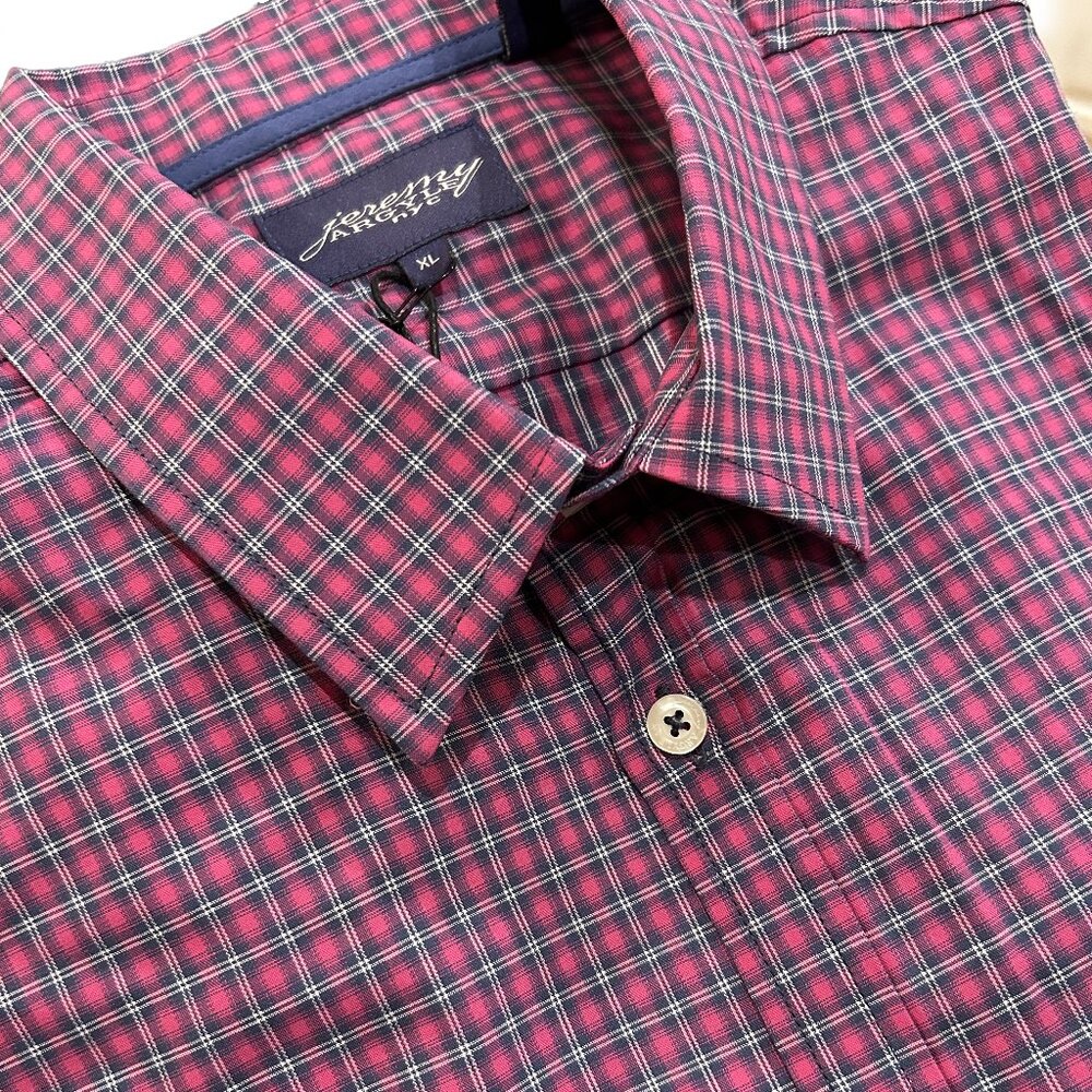 Jeremy Argyle: Magenta Plaid Shirt